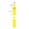 Nevs Direct Thermal Cryo 38x13mm & 9.5mm Dot for 2.0ml Tubes/Vials Yellow LDTC-1121238-Y - alternate 2